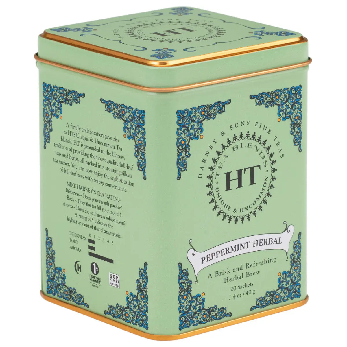 Peppermint Herbal Tea - HT Tin of 20 Sachets - Sachets / Tin of 20 Sachets - Harney & Sons Fine Teas