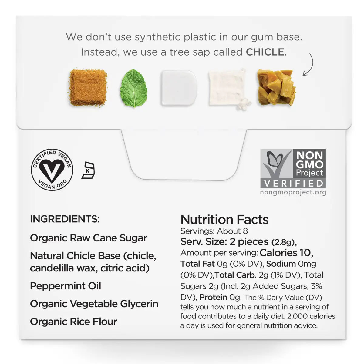 Simply Gum - Peppermint - All-Natural Chewing Gum - Simply Gum