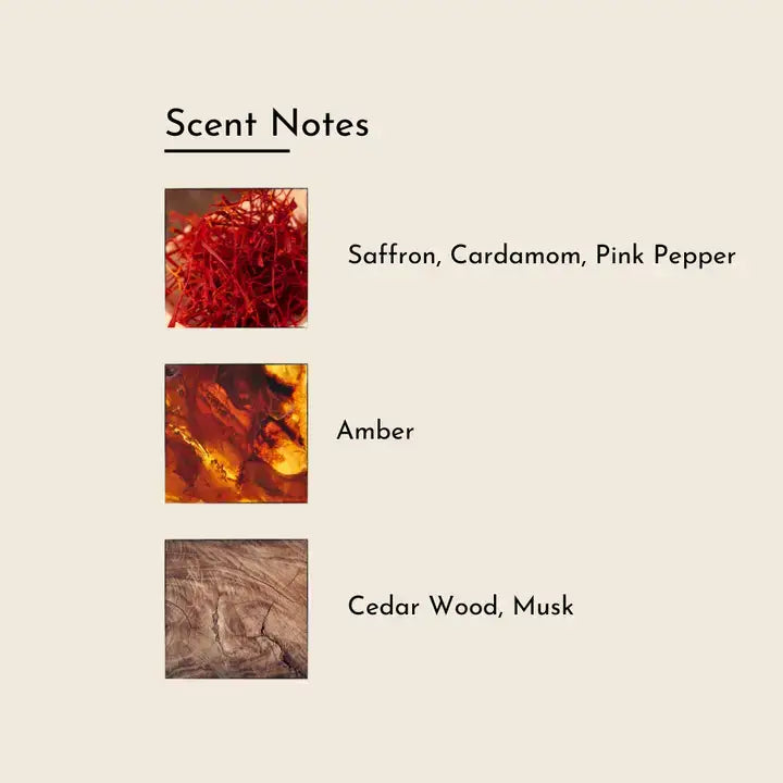 Perfume Oil - Silk Road - Saffron Cinnamon Sandalwood - Herb & Root