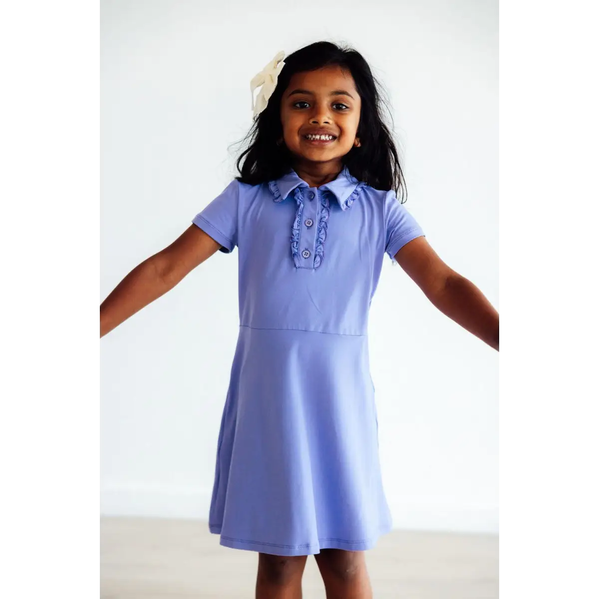 Periwinkle Blue Polo Dress - Mila & Rose ®