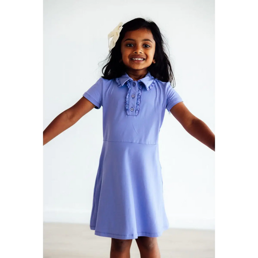 Periwinkle Blue Polo Dress - Mila & Rose ®