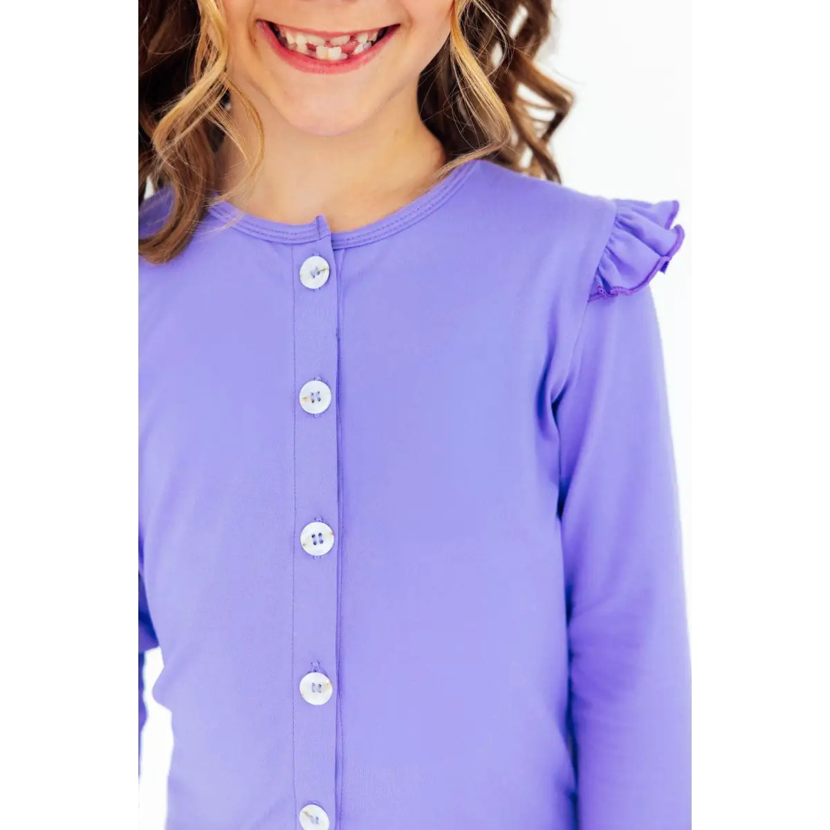 Periwinkle Ruffle Cardigan - Mila & Rose ®