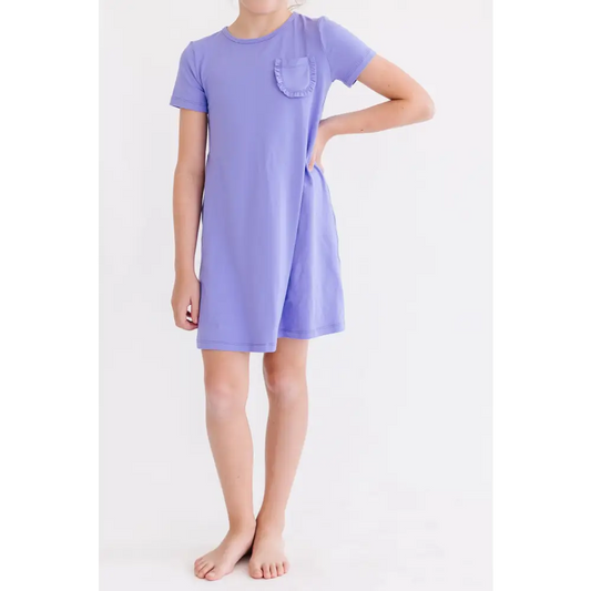 Periwinkle T-Shirt Dress - Mila & Rose ®