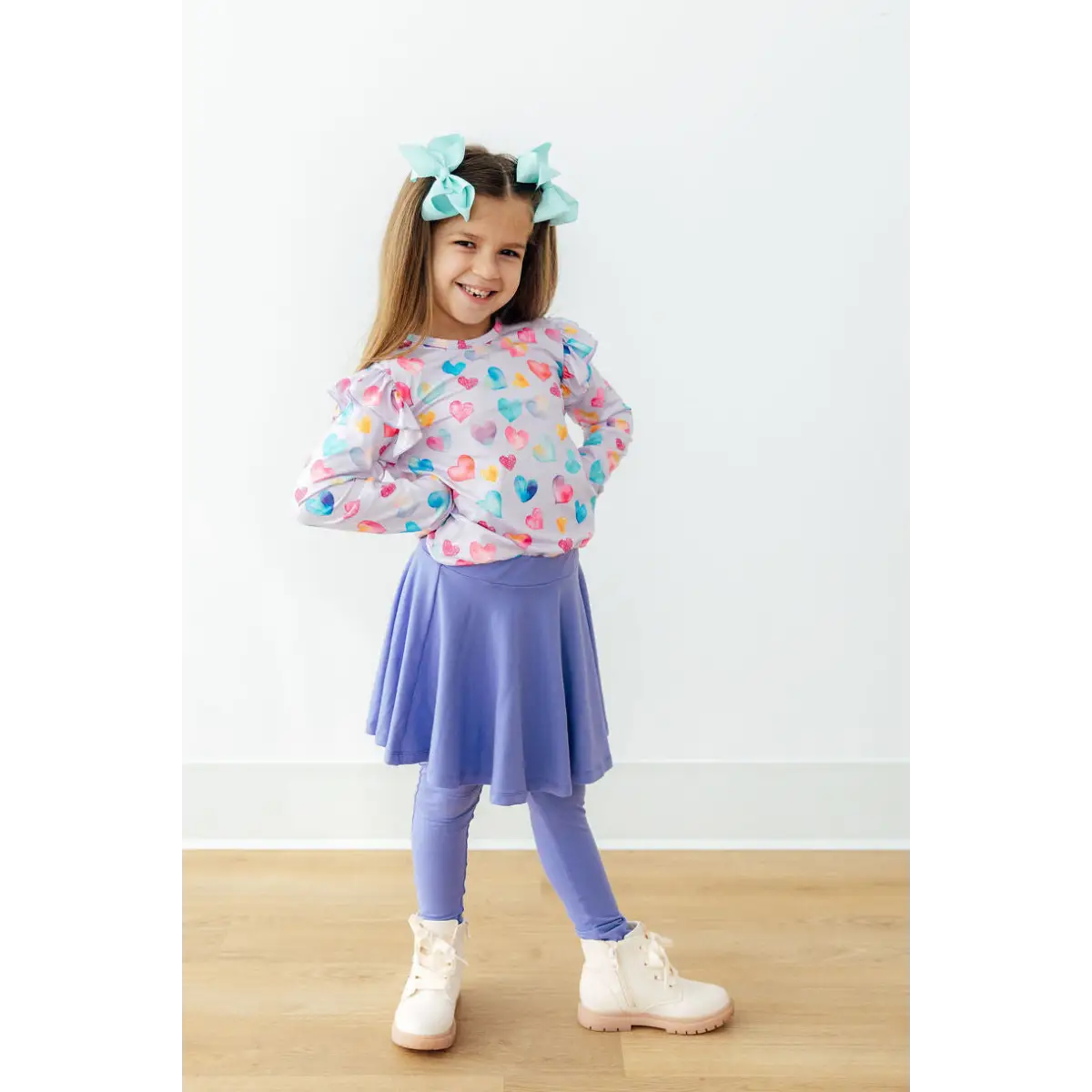Periwinkle Twirl Skegging - Leggings with Skirt - Mila & Rose ®