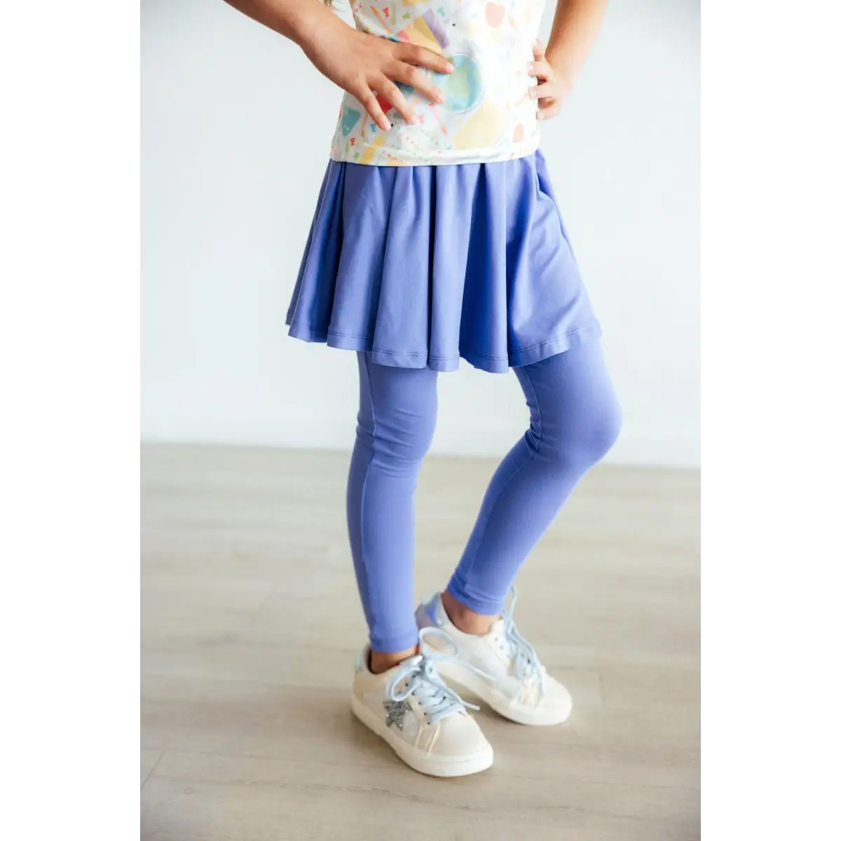 Periwinkle Twirl Skegging - Leggings with Skirt - Mila & Rose ®