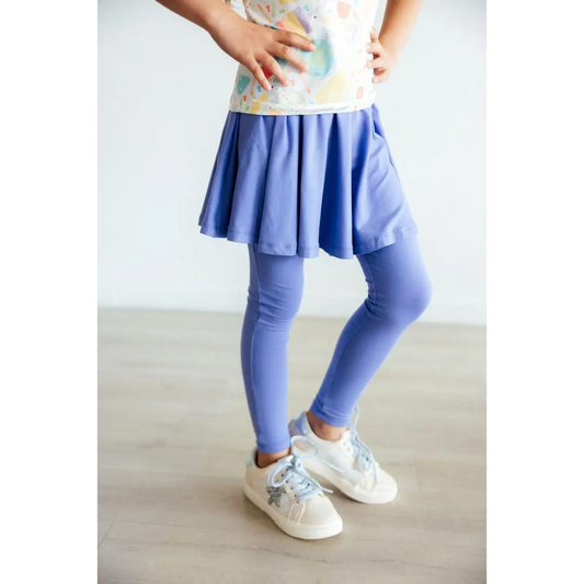 Periwinkle Twirl Skegging - Leggings with Skirt - Mila & Rose ®