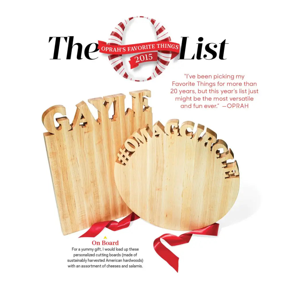 Personalized Cutting Board - Round - Words with Boards LLC