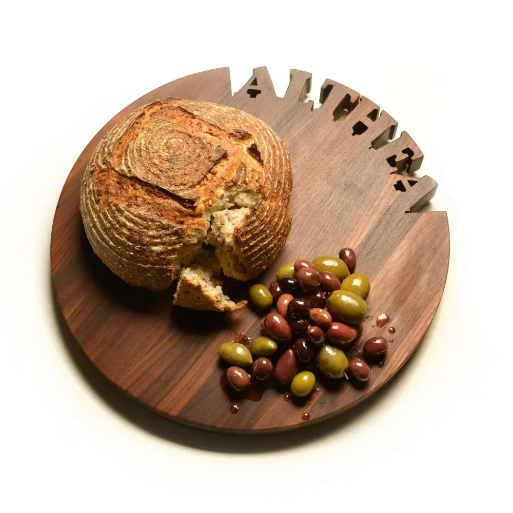 Personalized Cutting Board - Round - Walnut / 14’’ - Words with Boards LLC