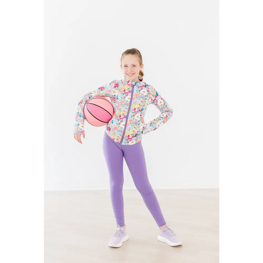 Petal Power Full-Zip Ruffle Active Jacket - Mila & Rose ®