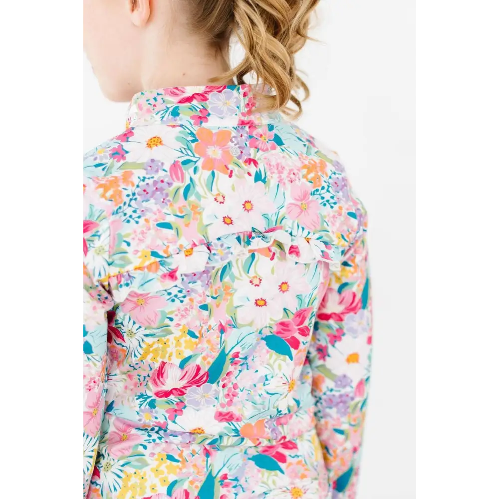 Petal Power Full-Zip Ruffle Active Jacket - Mila & Rose ®