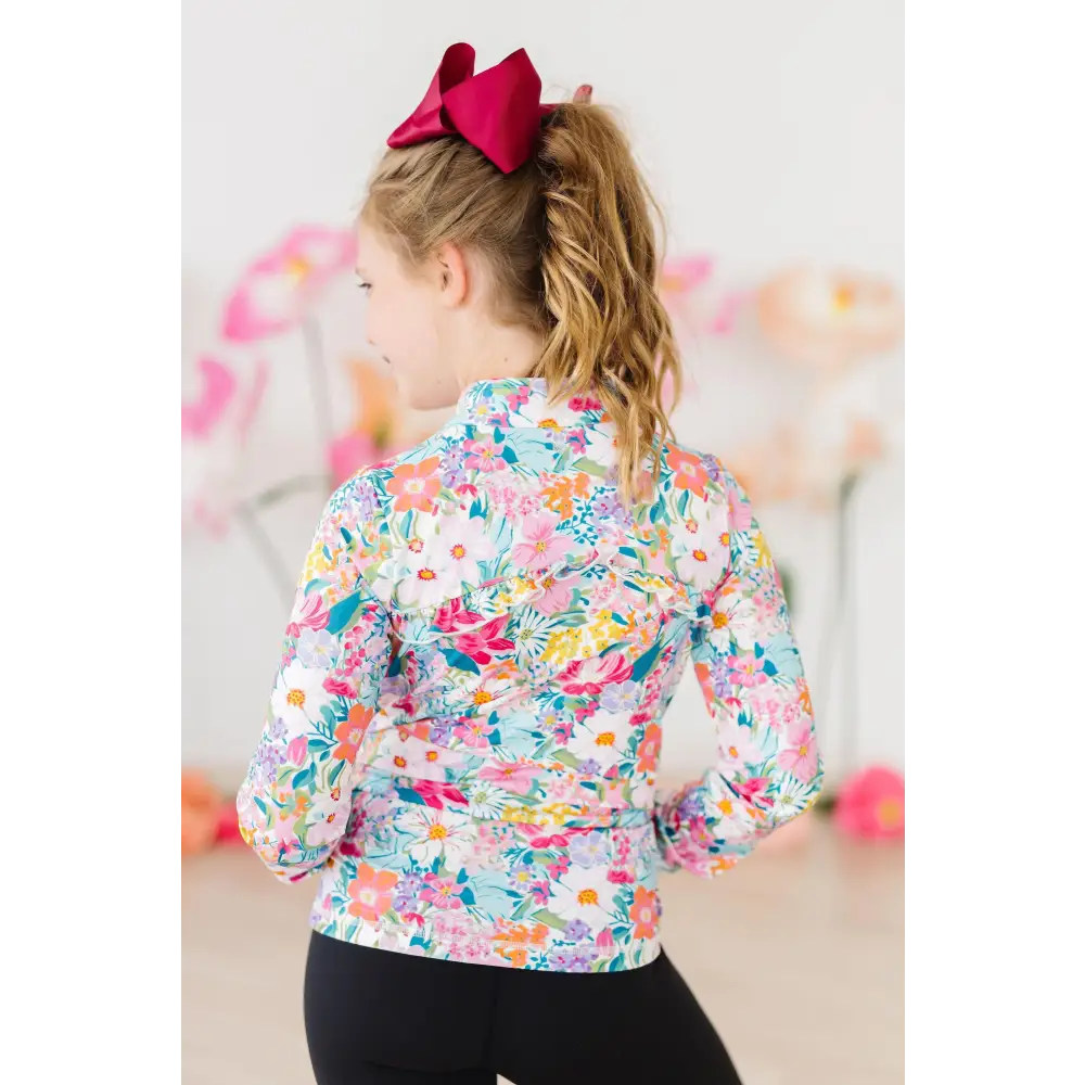 Petal Power Full-Zip Ruffle Active Jacket - Mila & Rose ®