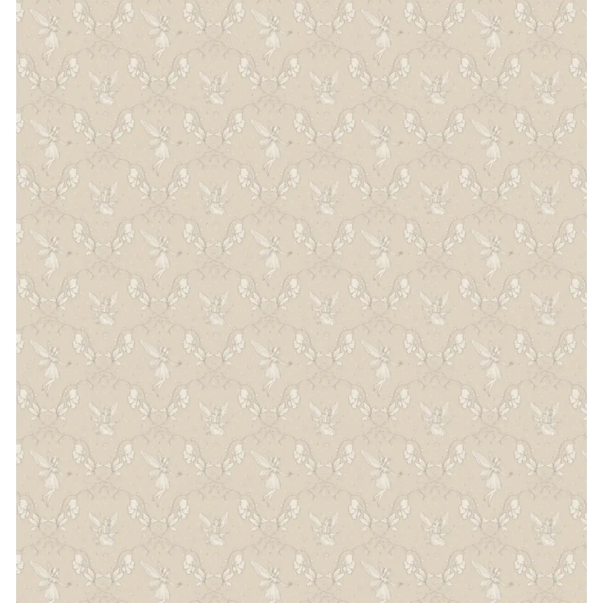 Petra Wallpaper - Fairies for Girls - by Grateful Artsy Soul - Sample 1 foot by 1 foot / Neutral - Loomwell Home Goods