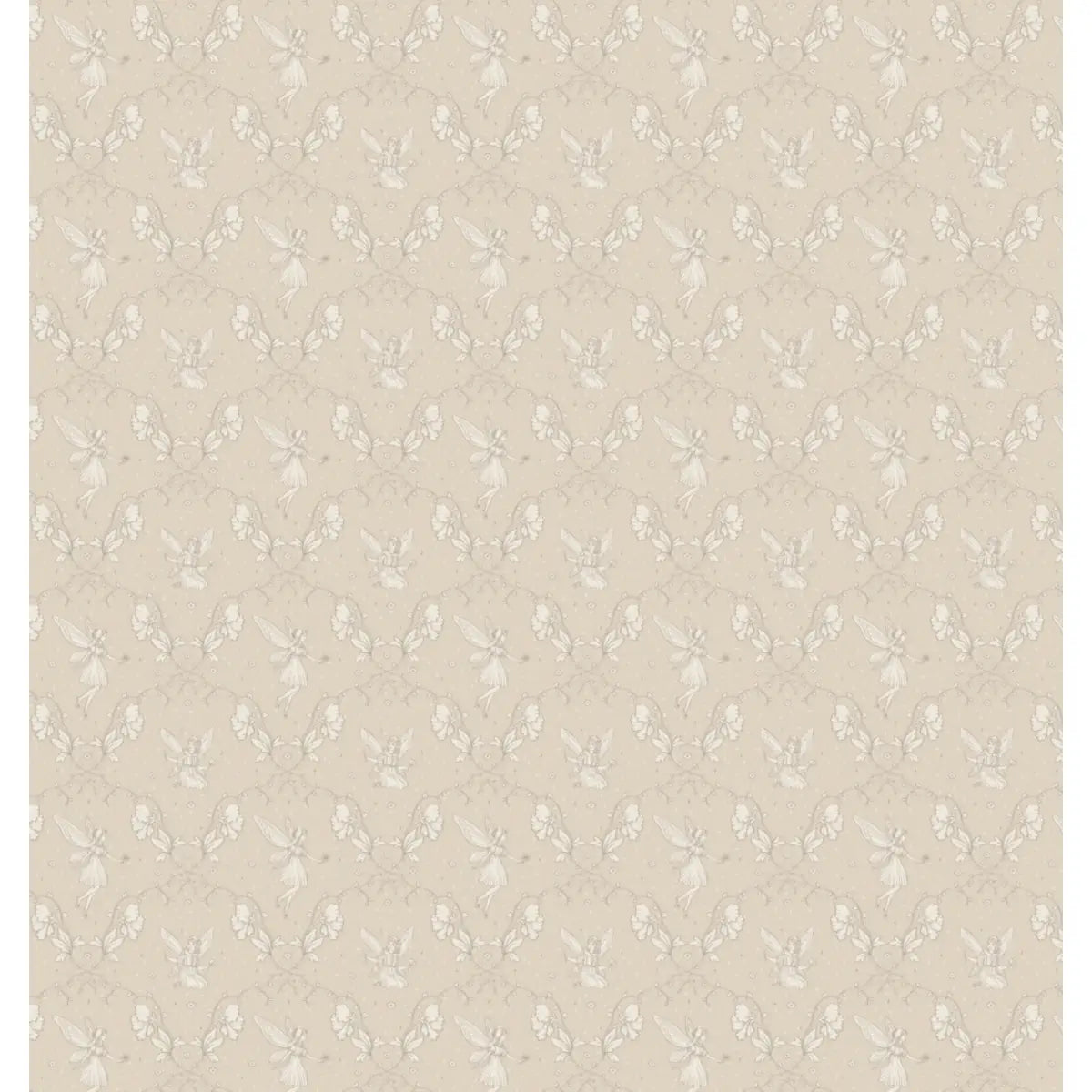 Petra Wallpaper - Fairies for Girls - by Grateful Artsy Soul - Sample 1 foot by 1 foot / Neutral - Loomwell Home Goods