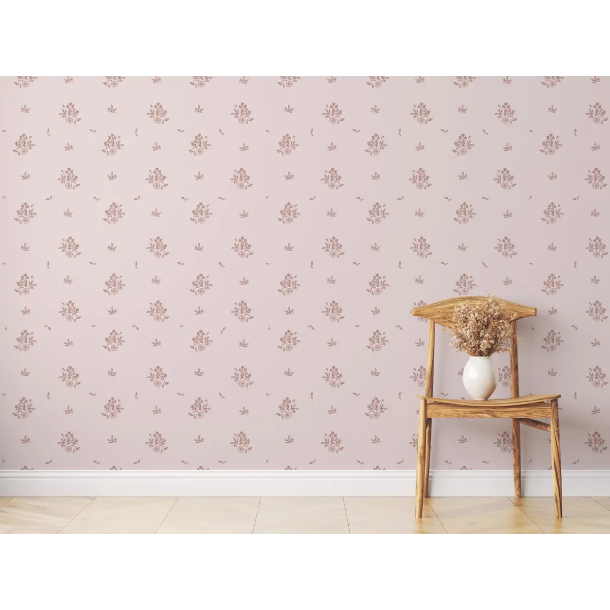 Petunia Wallpaper - Little Flowers and Dots - by Danelys Sidron - Loomwell Home Goods