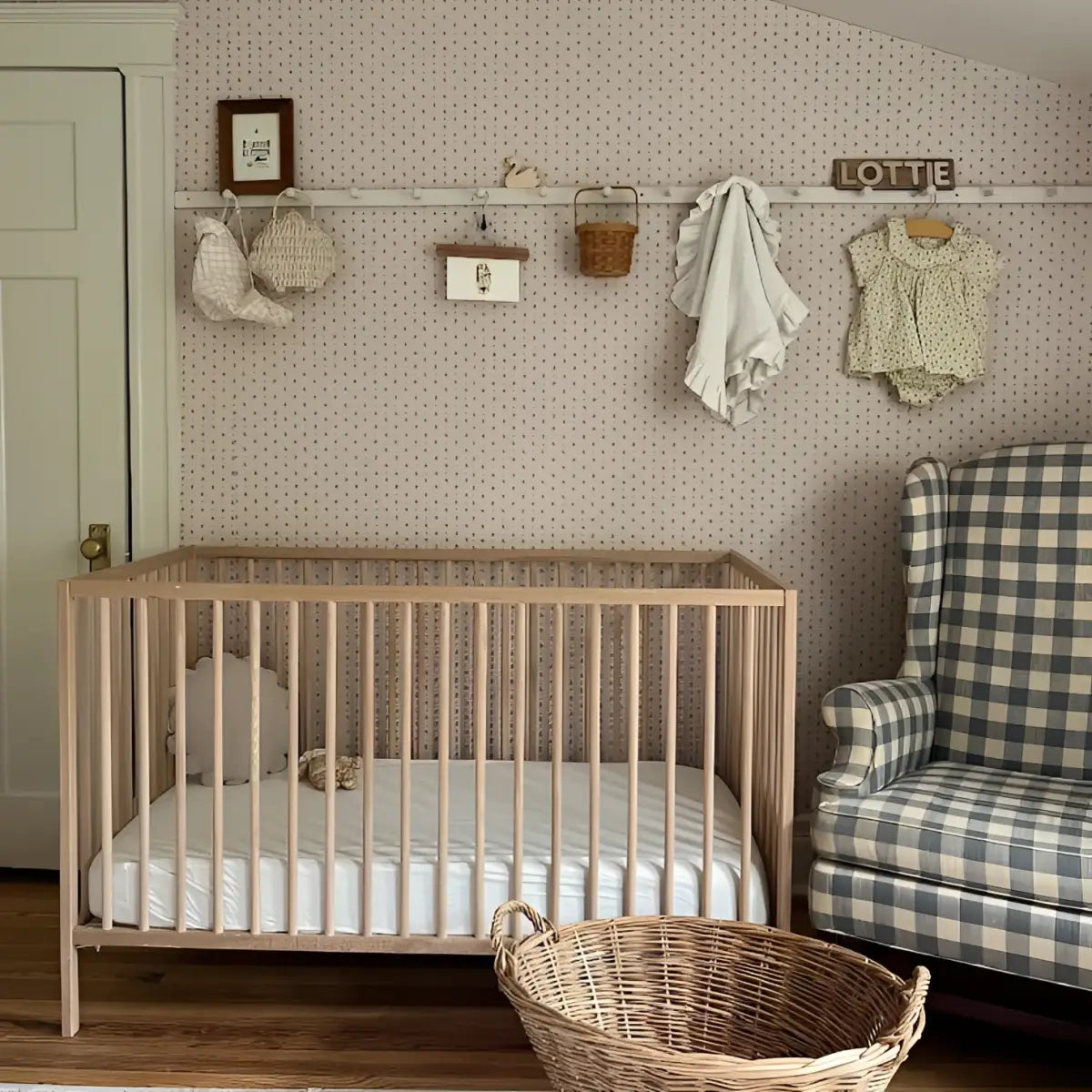 Petunia Wallpaper - Little Flowers and Dots - by Danelys Sidron - Loomwell Home Goods