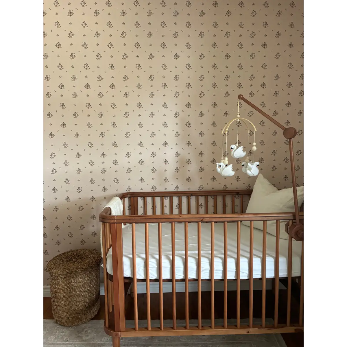 Petunia Wallpaper - Little Flowers and Dots - by Danelys Sidron - Loomwell Home Goods