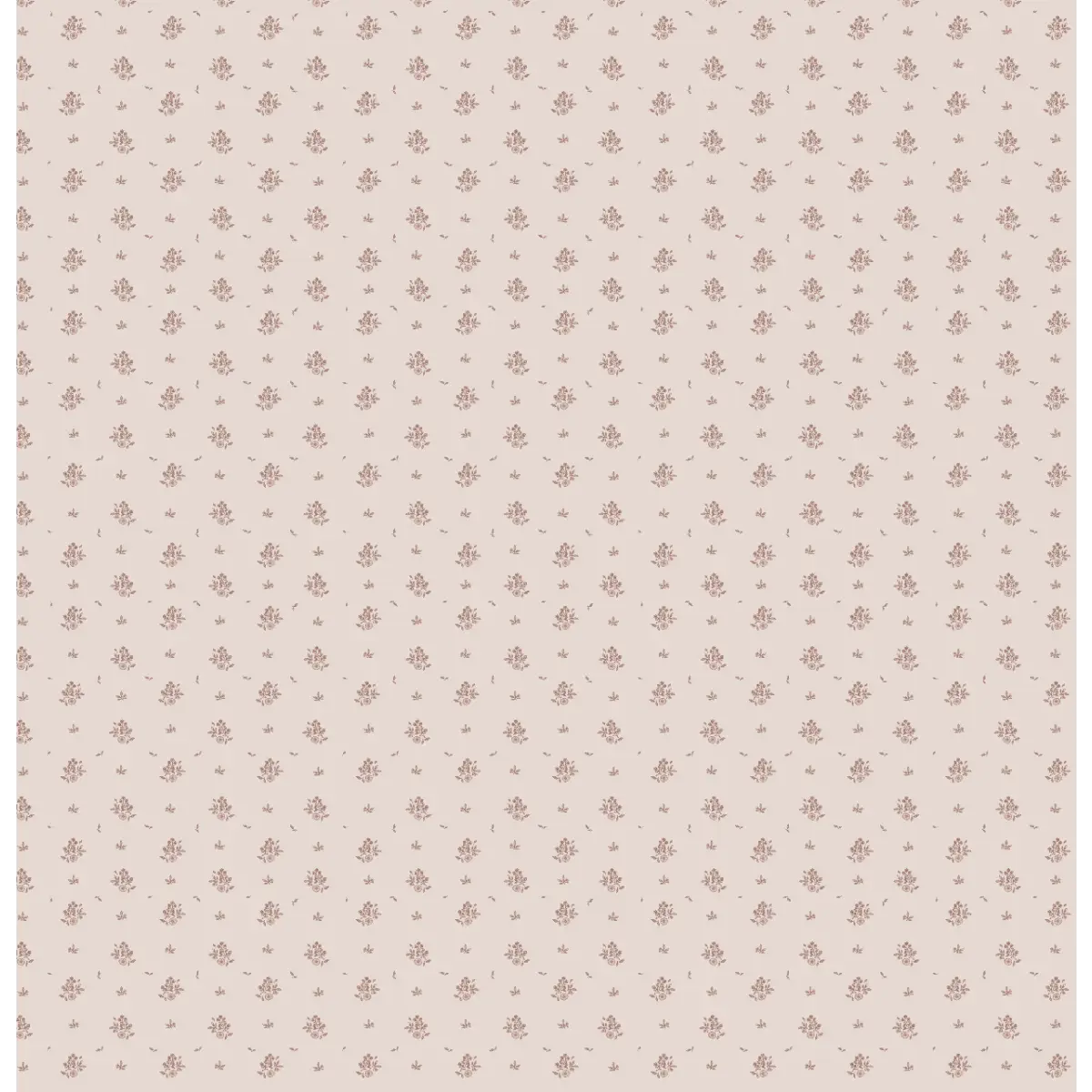 Petunia Wallpaper - Little Flowers and Dots - by Danelys Sidron - Sample 1 foot by 1 foot / Rose / Small Scale