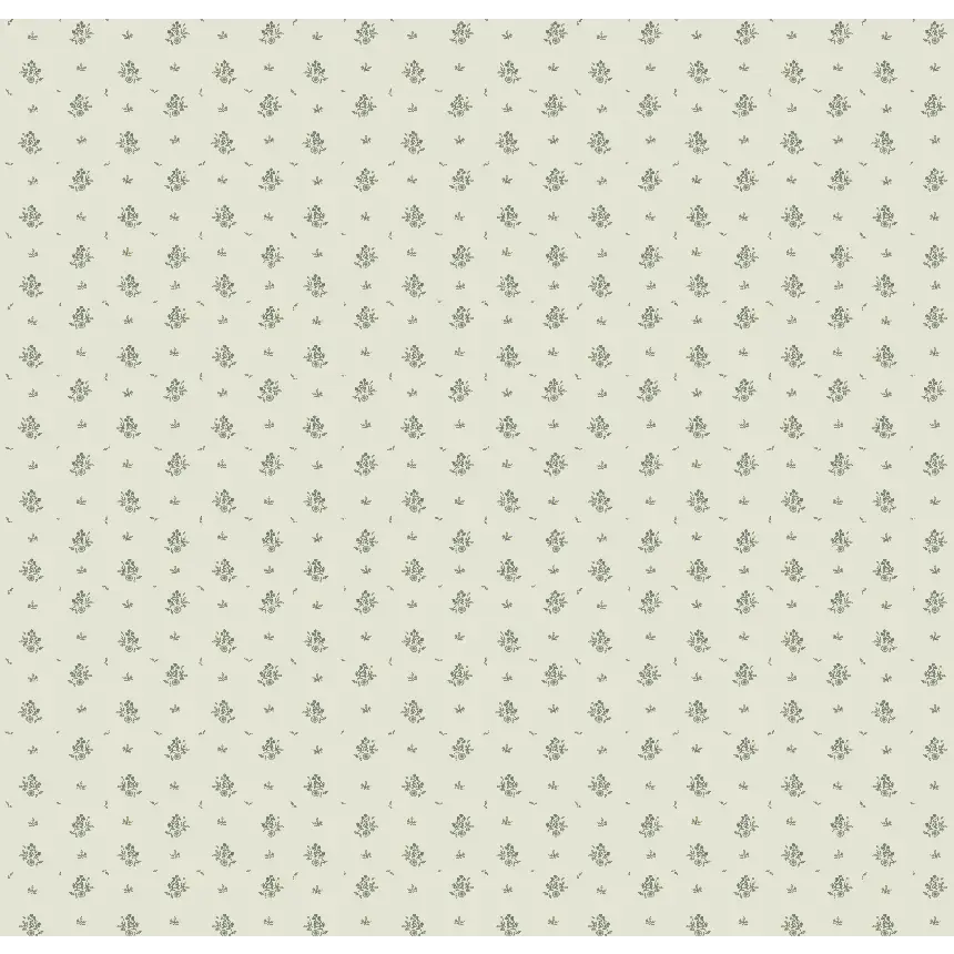 Petunia Wallpaper - Little Flowers and Dots - by Danelys Sidron - Sample 1 foot by 1 foot / Sage / Small Scale