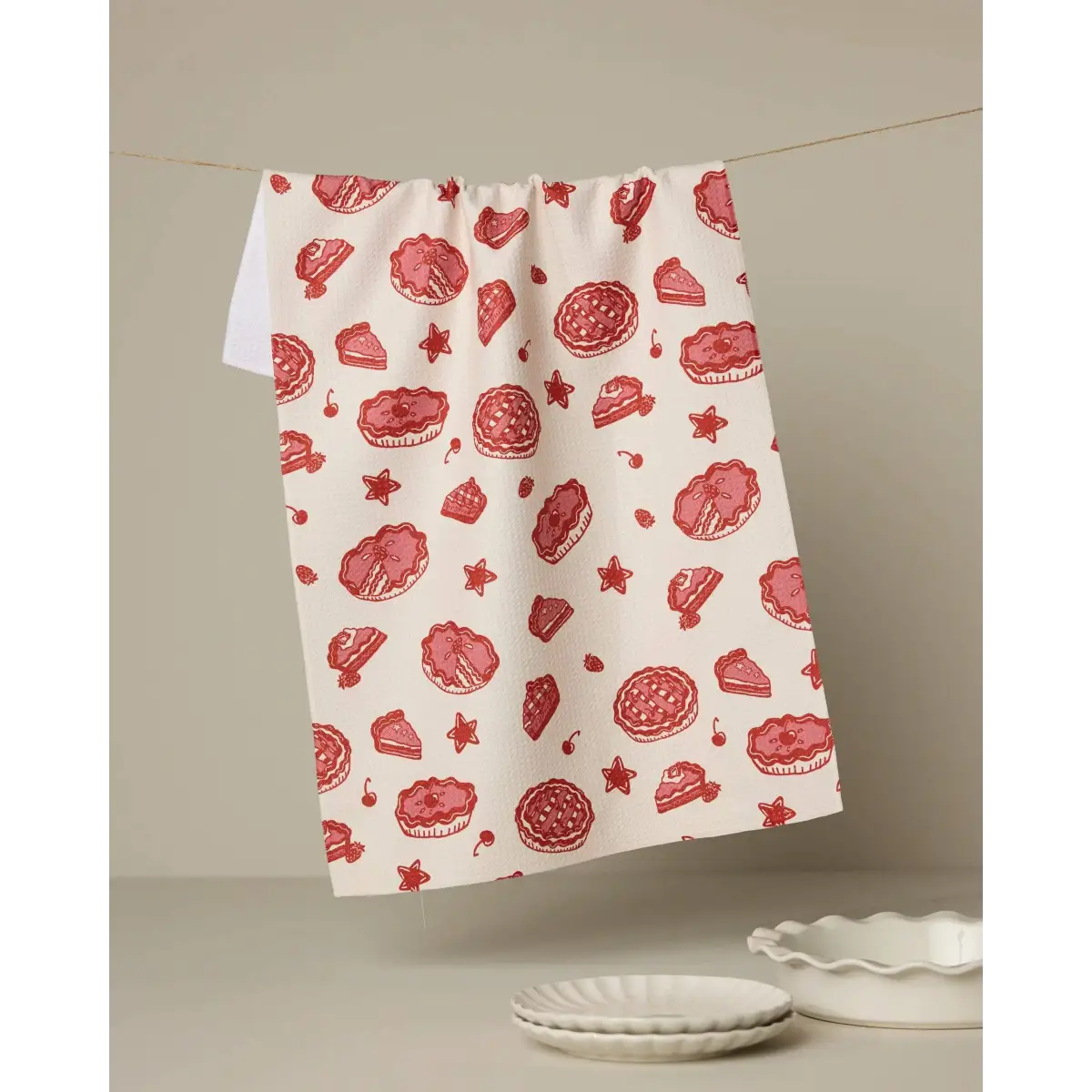 Kitchen Towel - Pie-triotic - Patriotic Pies - Geometry