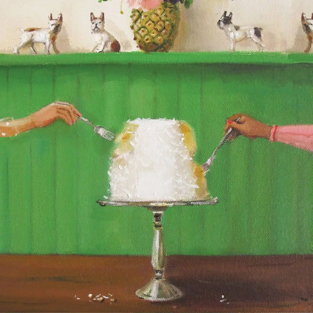 Paper Cocktail Napkins - Piece of Cake by Janet Hill - Hester & Cook - Stationery