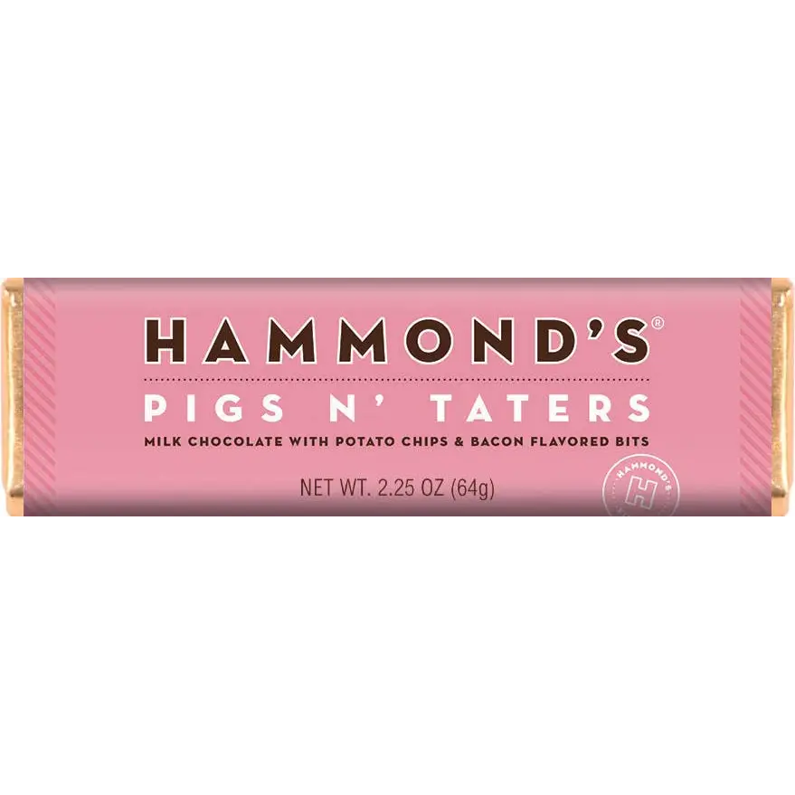Pigs N’ Taters - Milk Chocolate Candy Bar - Hammond’s Candies