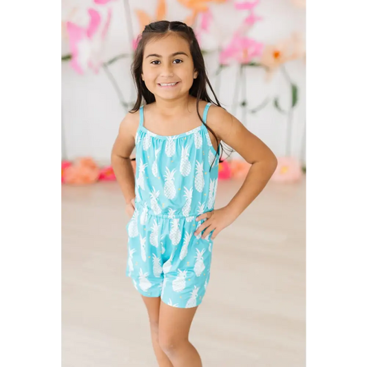 Pineapple Party Strappy Play Romper - Mila & Rose ®