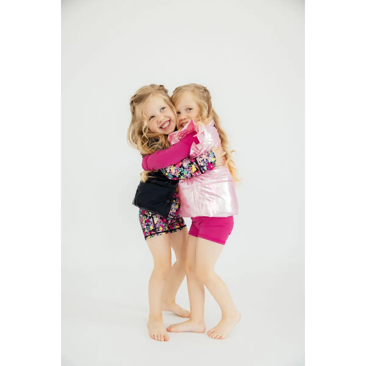 Pink Iridescent Puffer Vest - Mila & Rose ®