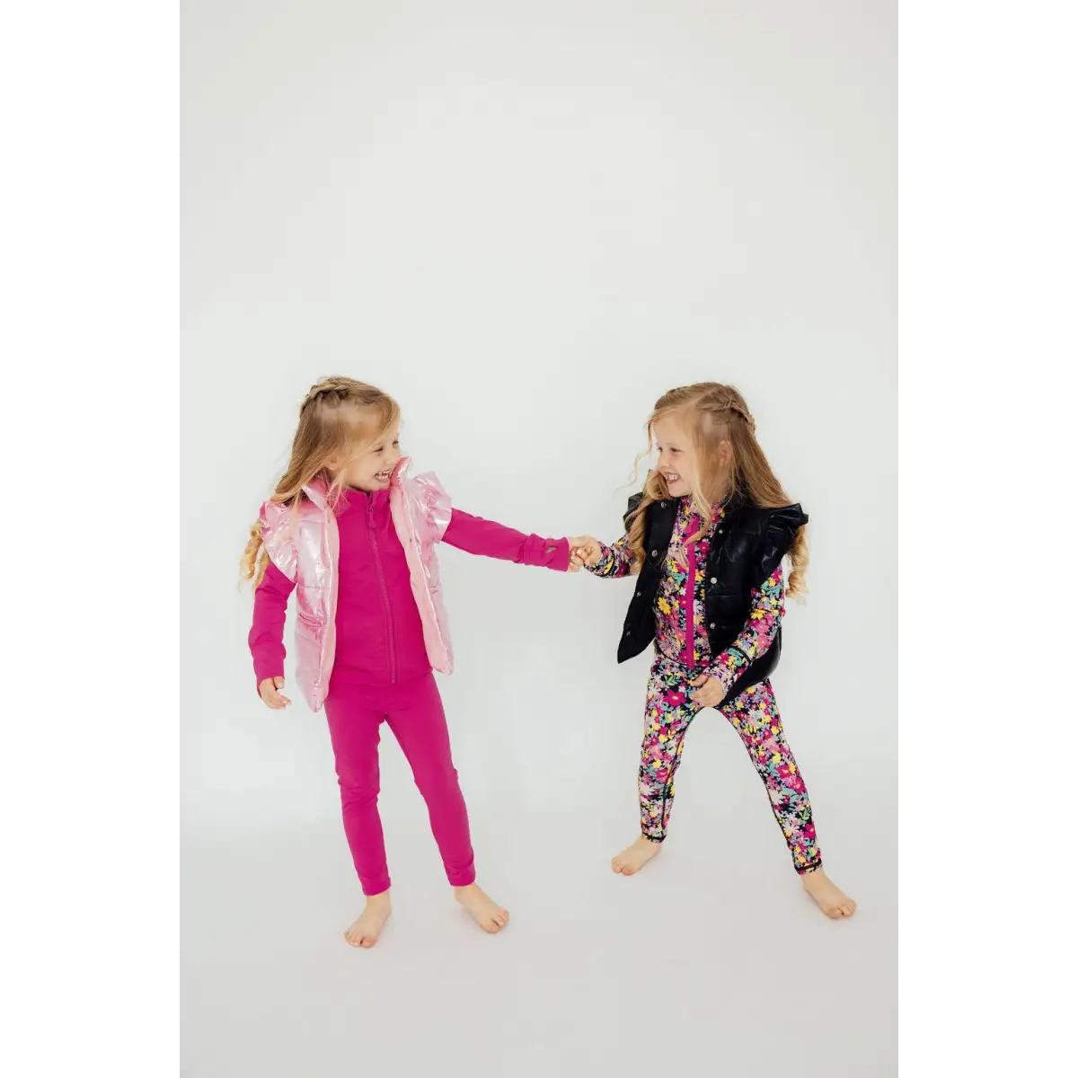 Pink Iridescent Puffer Vest - Mila & Rose ®