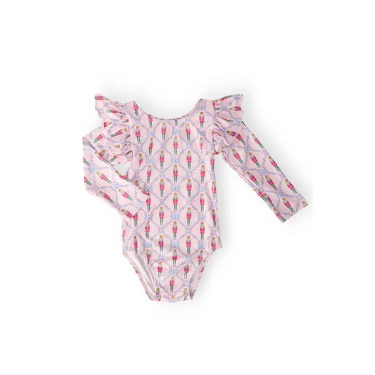 Pink Nutcracker L/S Flutter Sleeve Leotard - Mila & Rose ®