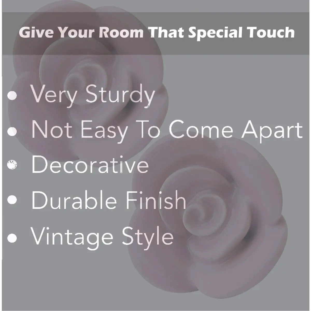 Pink Rose Ceramic Knob (each) - Perilla Home