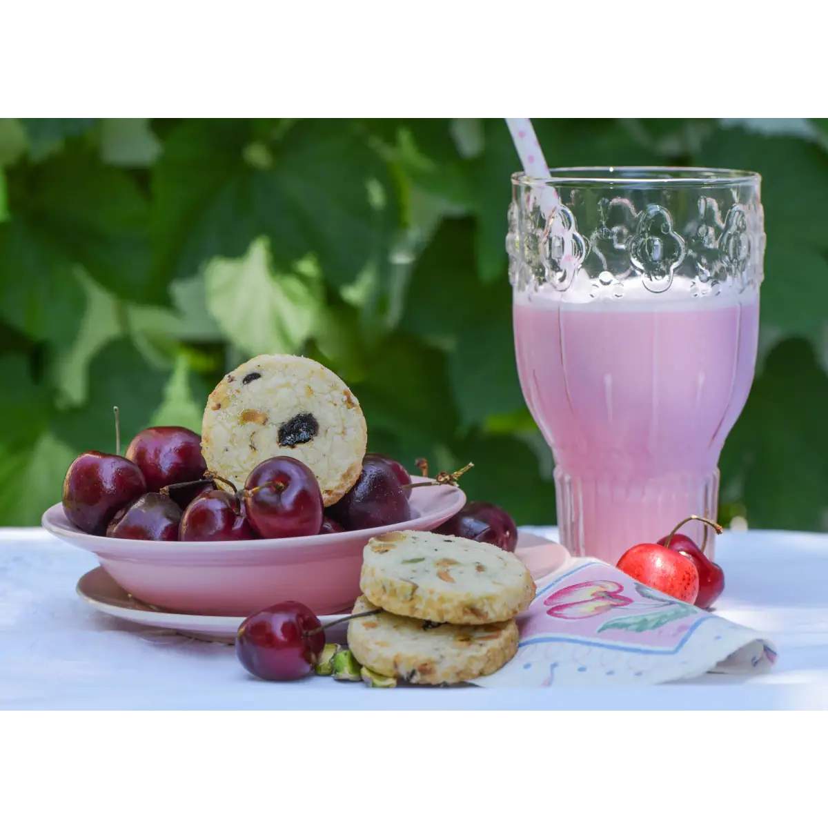 Pistachio Cherry Sable Cookies - Lark Fine Foods