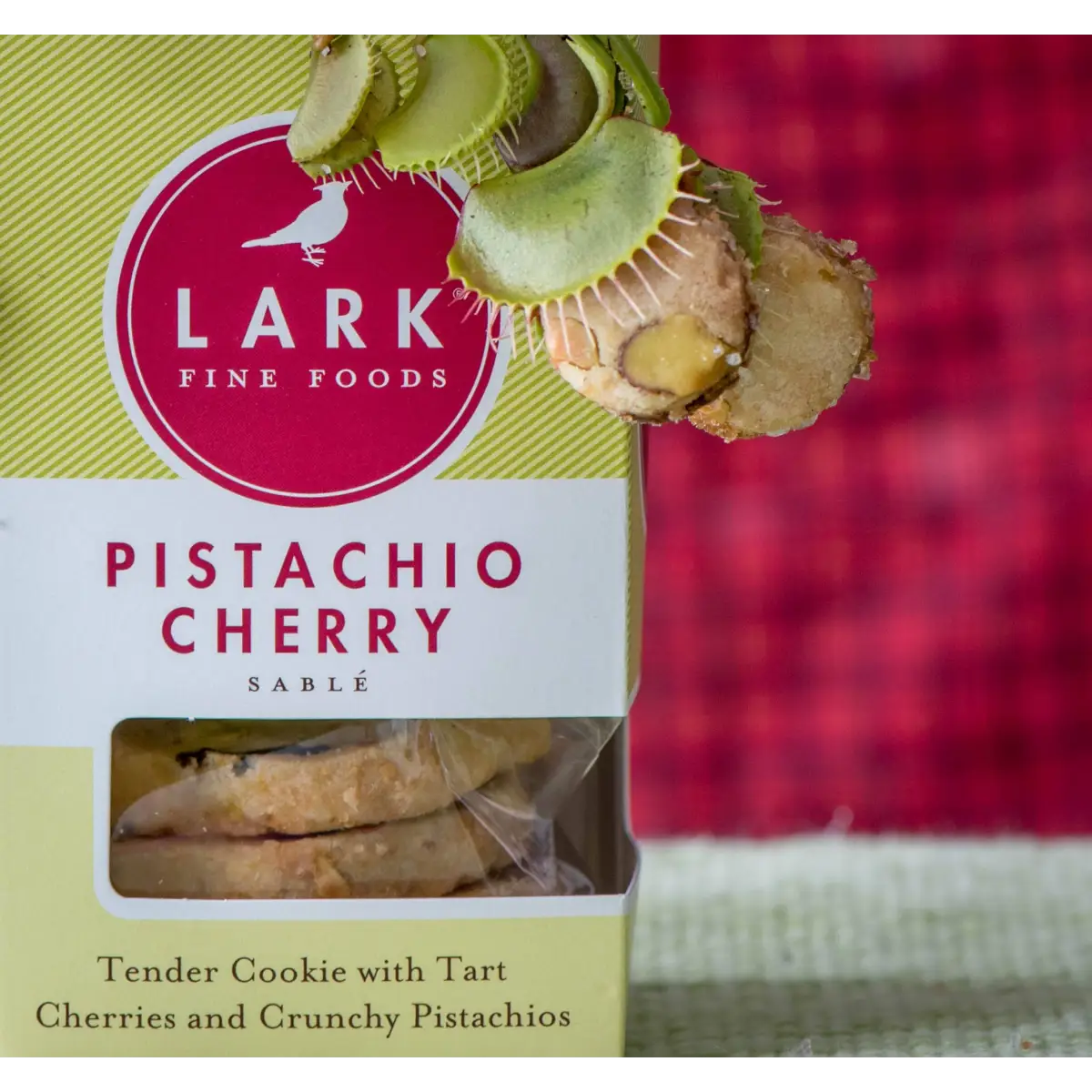 Pistachio Cherry Sable Cookies - Lark Fine Foods