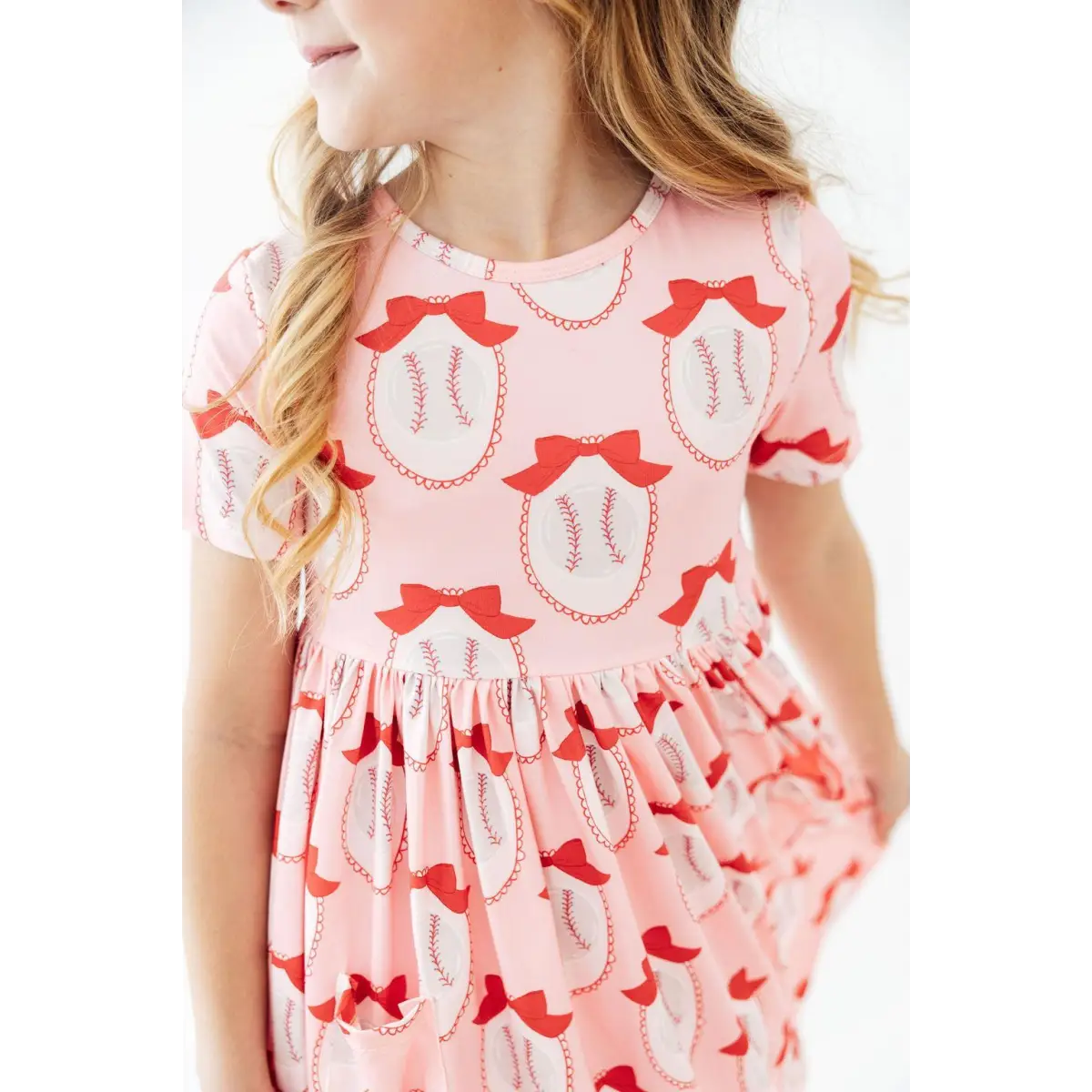 Pocket Twirl Dress - Pitcher Perfect - Baseball - 6-12M - Mila & Rose ®