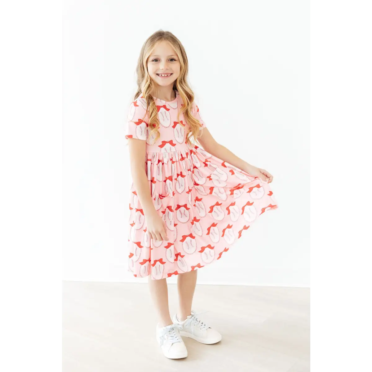 Pocket Twirl Dress - Pitcher Perfect - Baseball - Mila & Rose ®