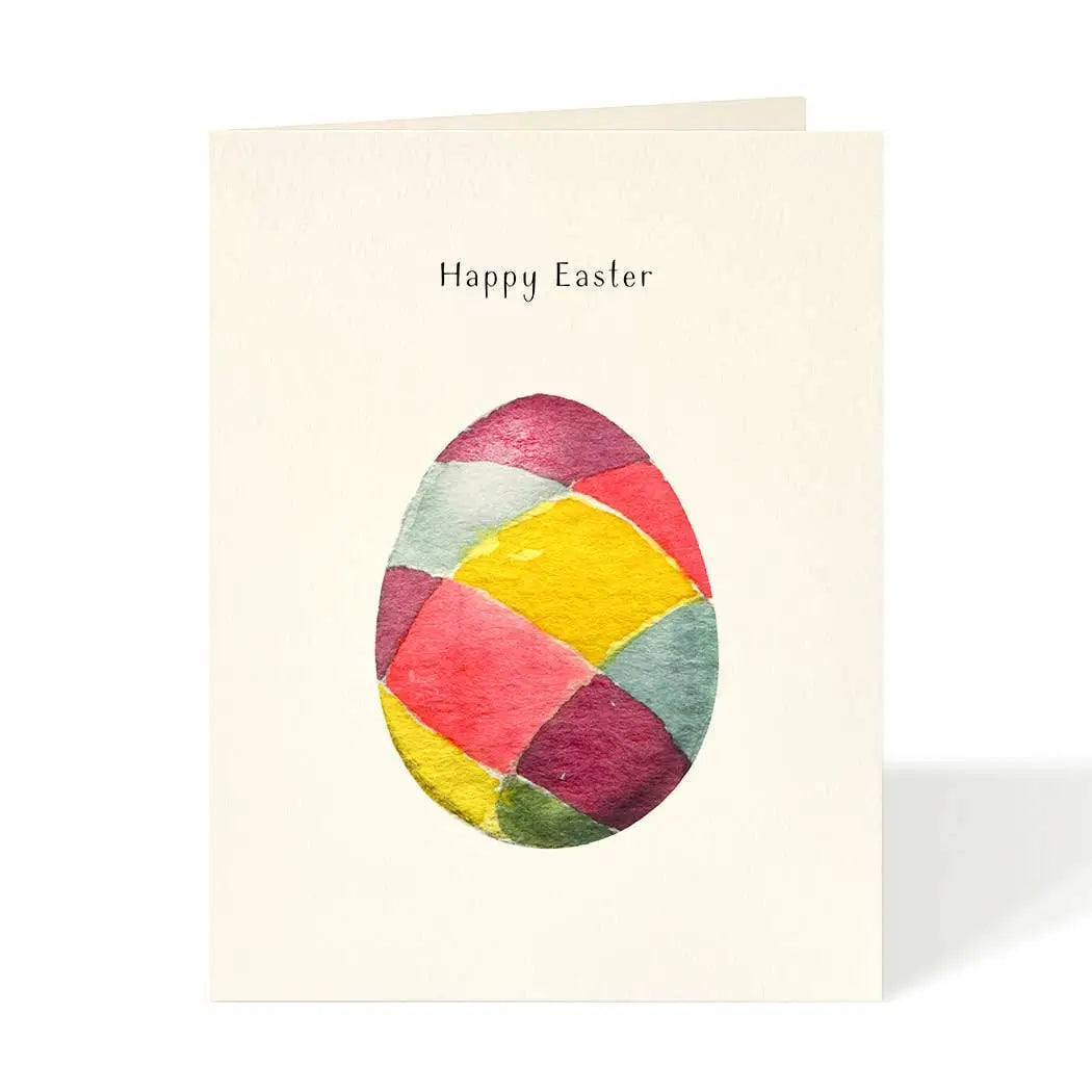 Easter Greeting Card - Plaid Easter Egg - Felix Doolittle