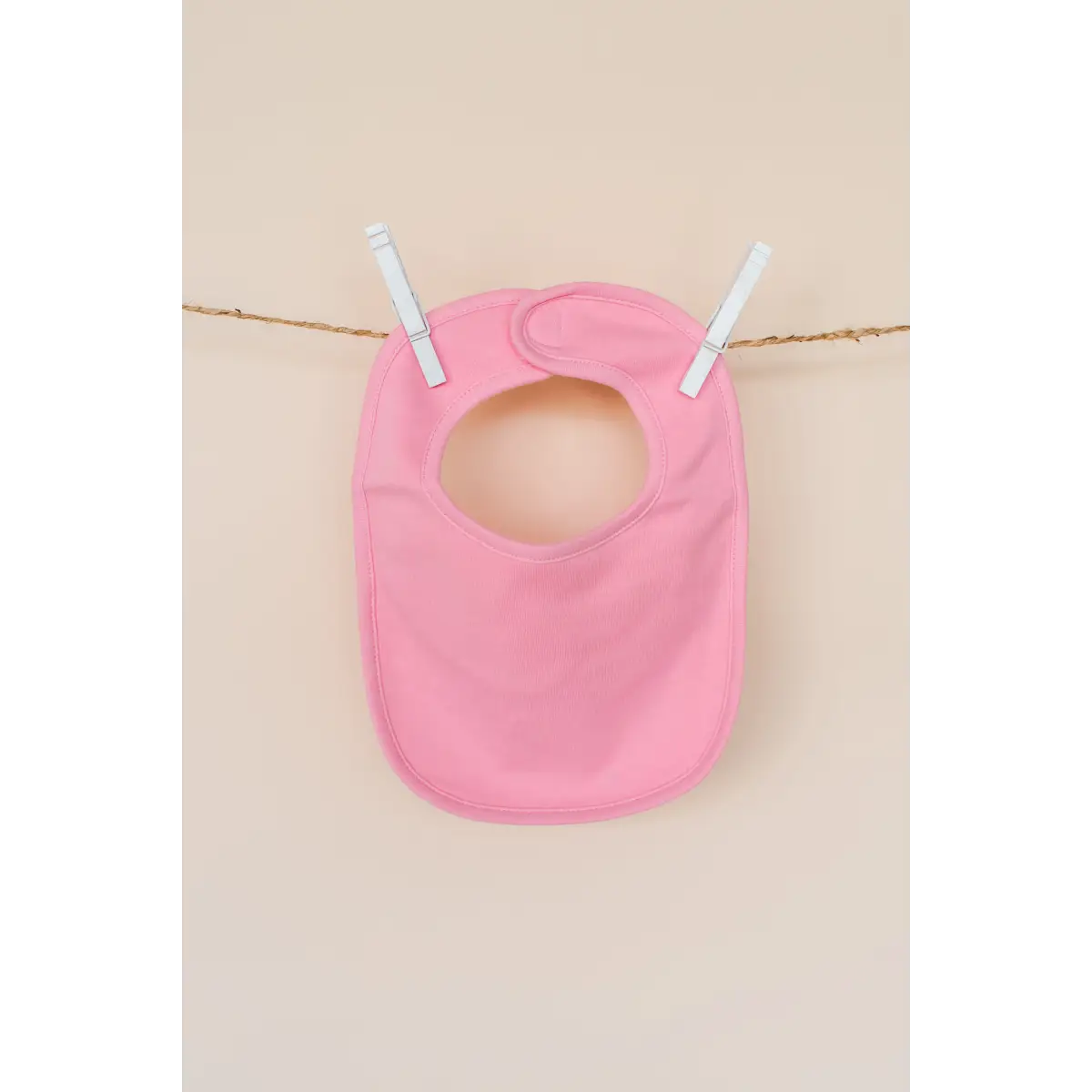 Plain Baby Bibs - One Size / Bubble Gum Pink - ARB Blanks