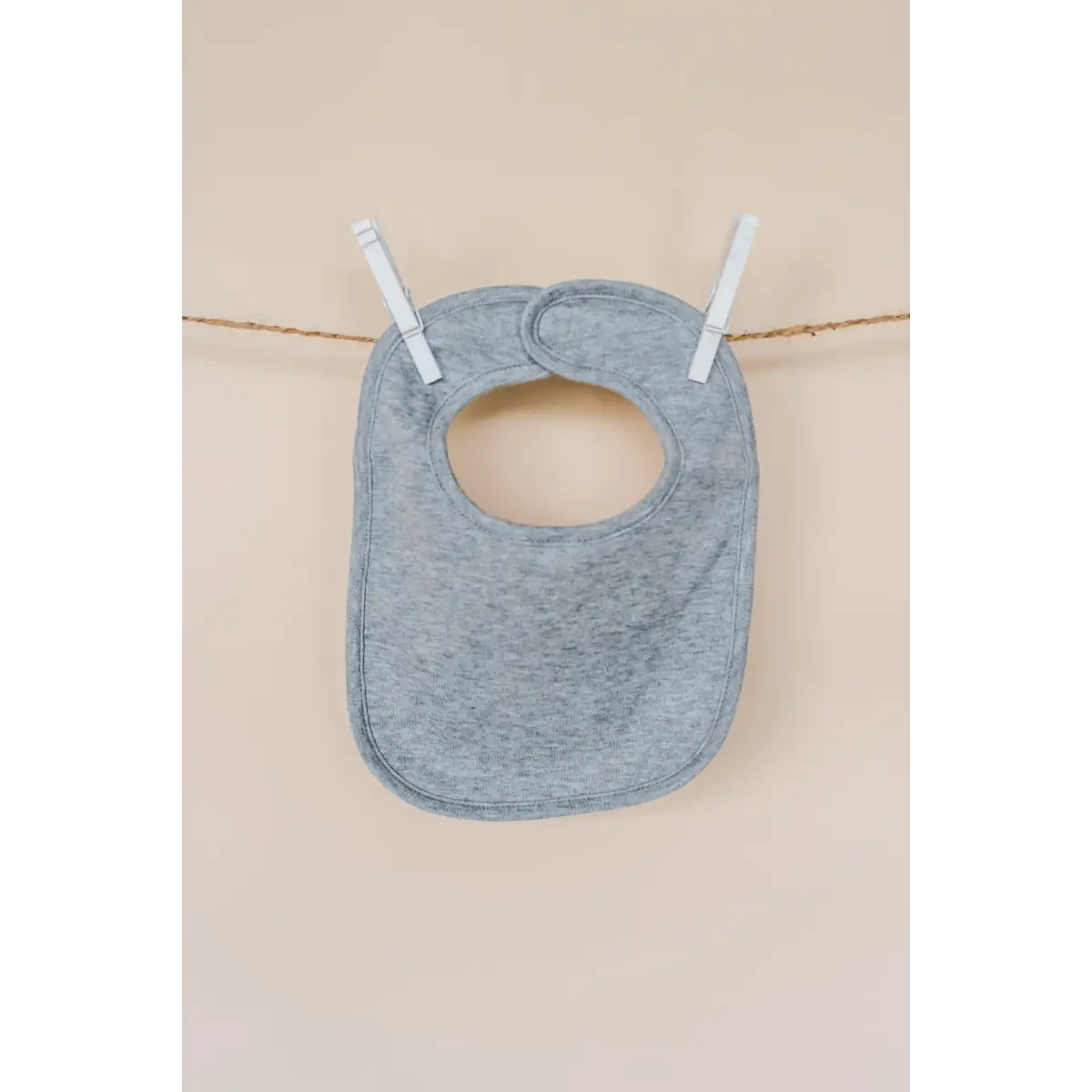 Plain Baby Bibs - One Size / Grey - ARB Blanks