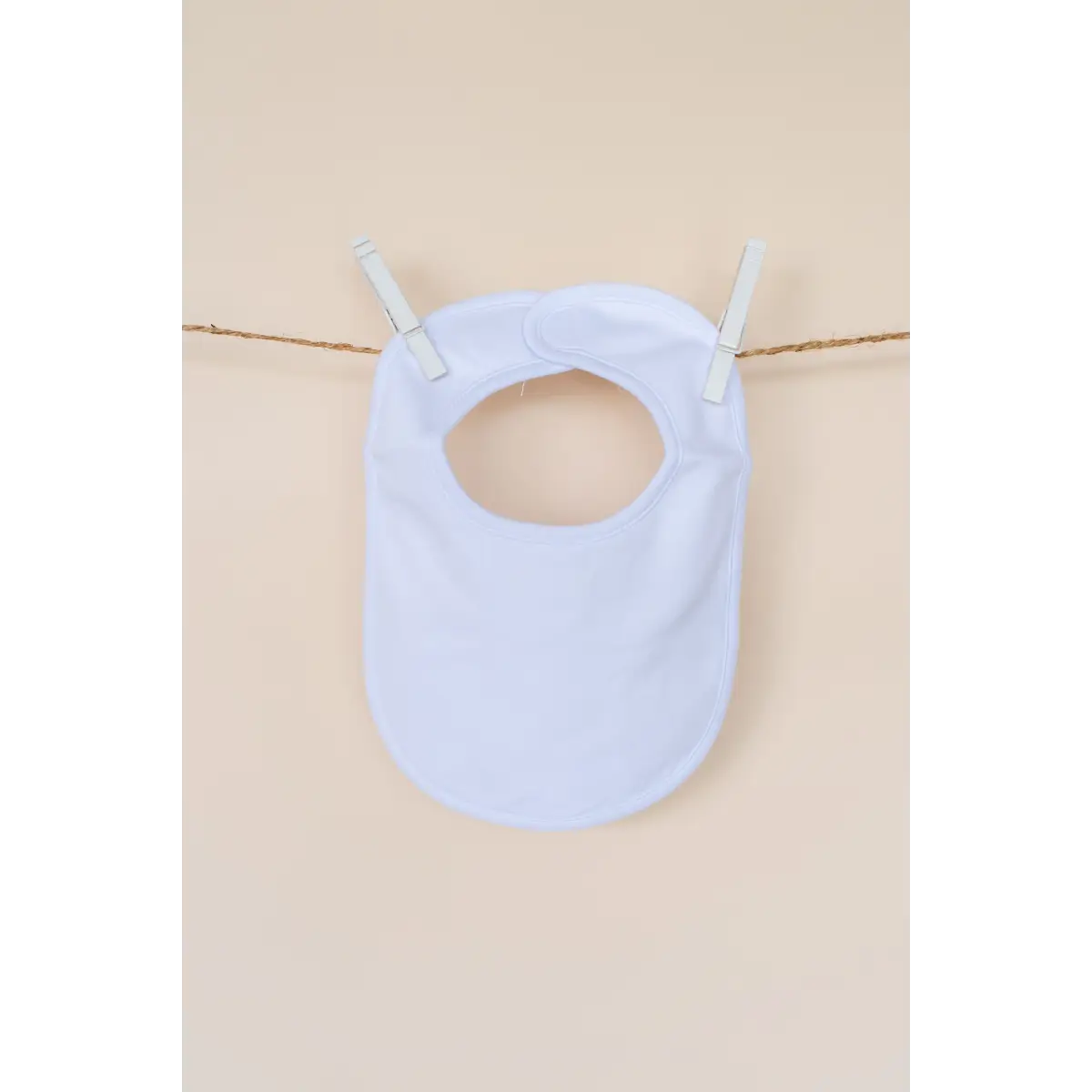 Plain Baby Bibs - One Size / White - ARB Blanks