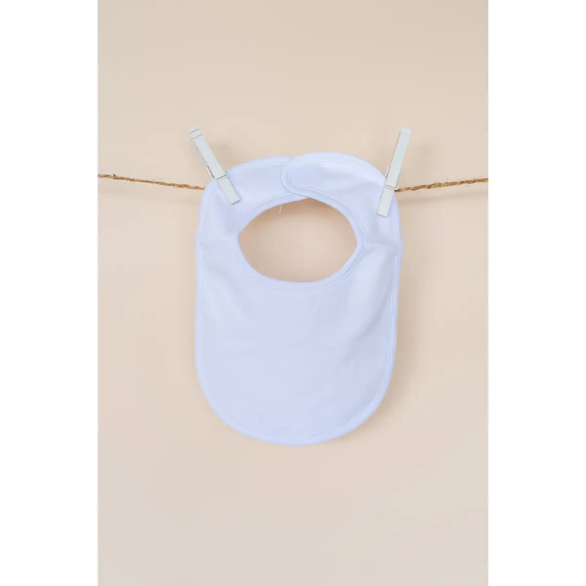Plain Baby Bibs - One Size / White - ARB Blanks