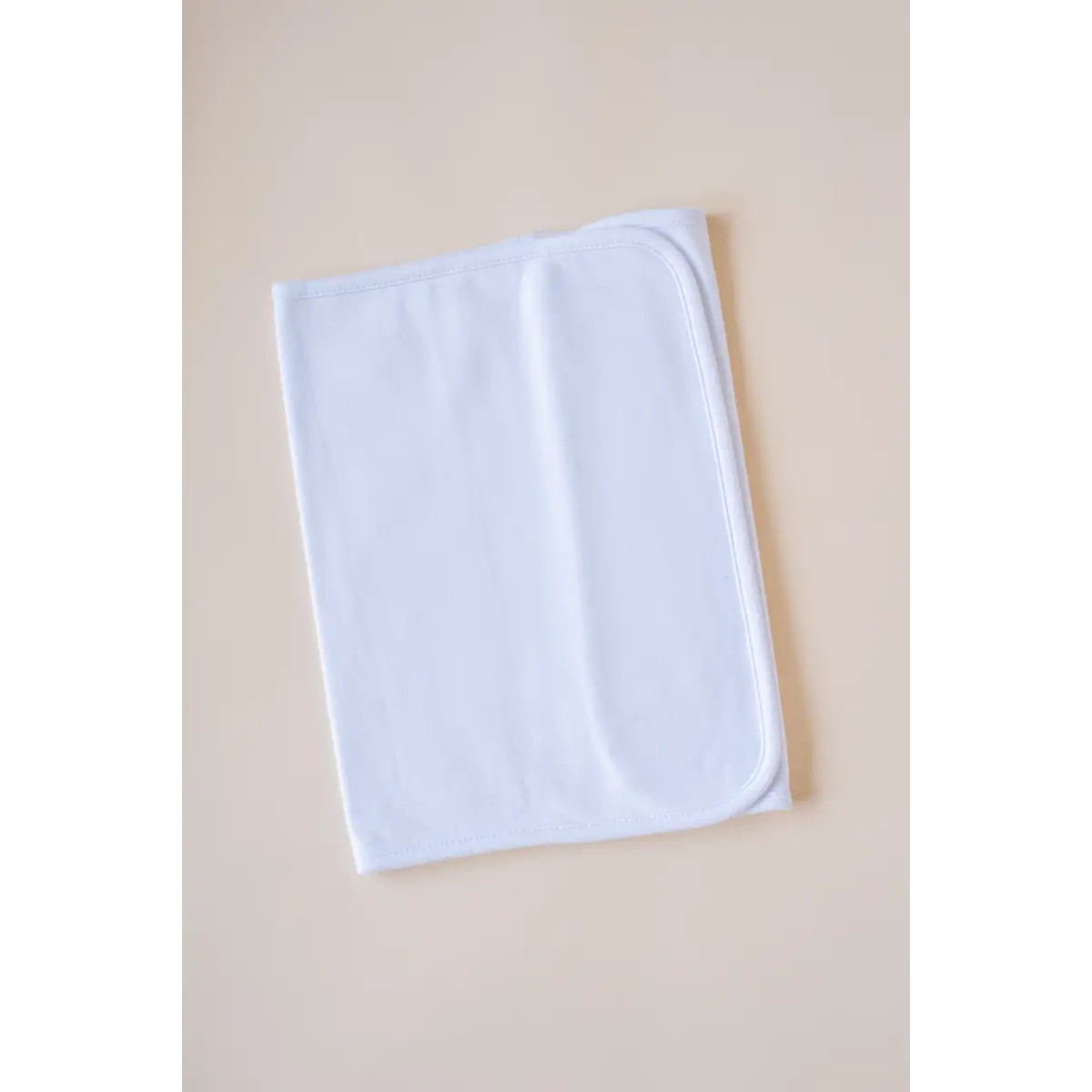 Plain Baby Burp Cloths - One Size / White - ARB Blanks