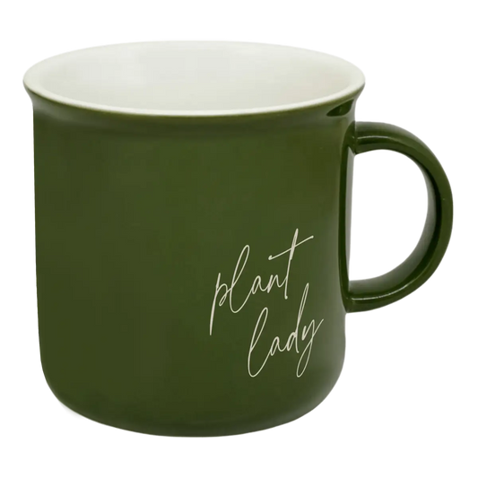 Plant Lady 11oz. Green Coffee Mug - Sweet Water Decor
