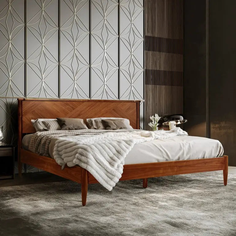 Platform Bed Frame with Headboard - Rorns Panthera - Ultimate Comfort - Megsu