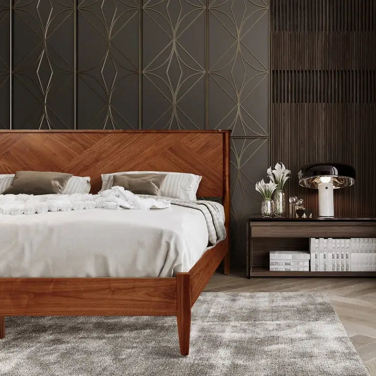 Platform Bed Frame with Headboard - Rorns Panthera - Ultimate Comfort - Megsu