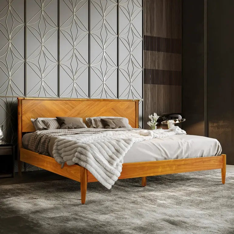 Platform Bed Frame with Headboard - Rorns Panthera - Ultimate Comfort - Megsu