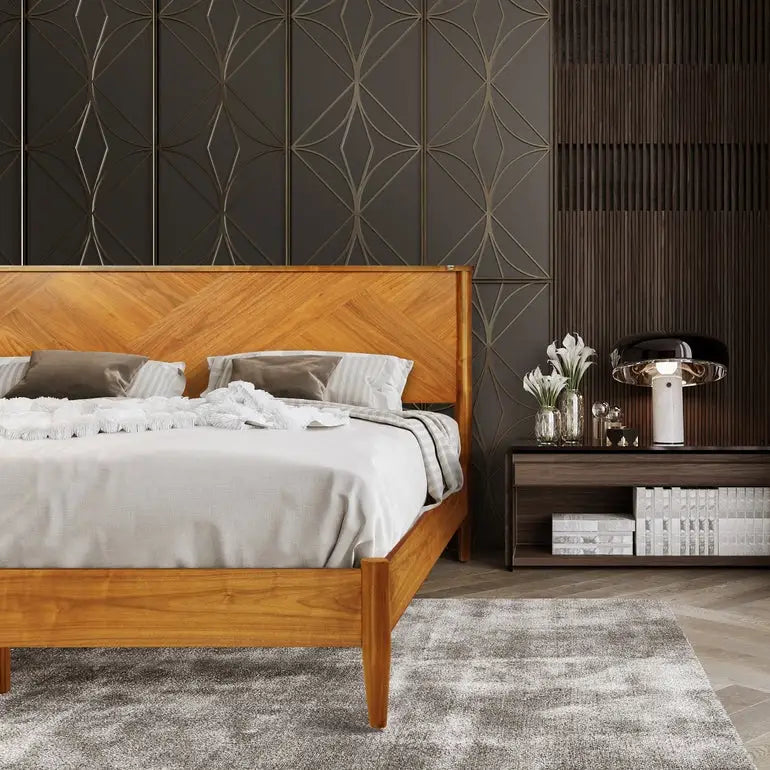 Platform Bed Frame with Headboard - Rorns Panthera - Ultimate Comfort - Megsu