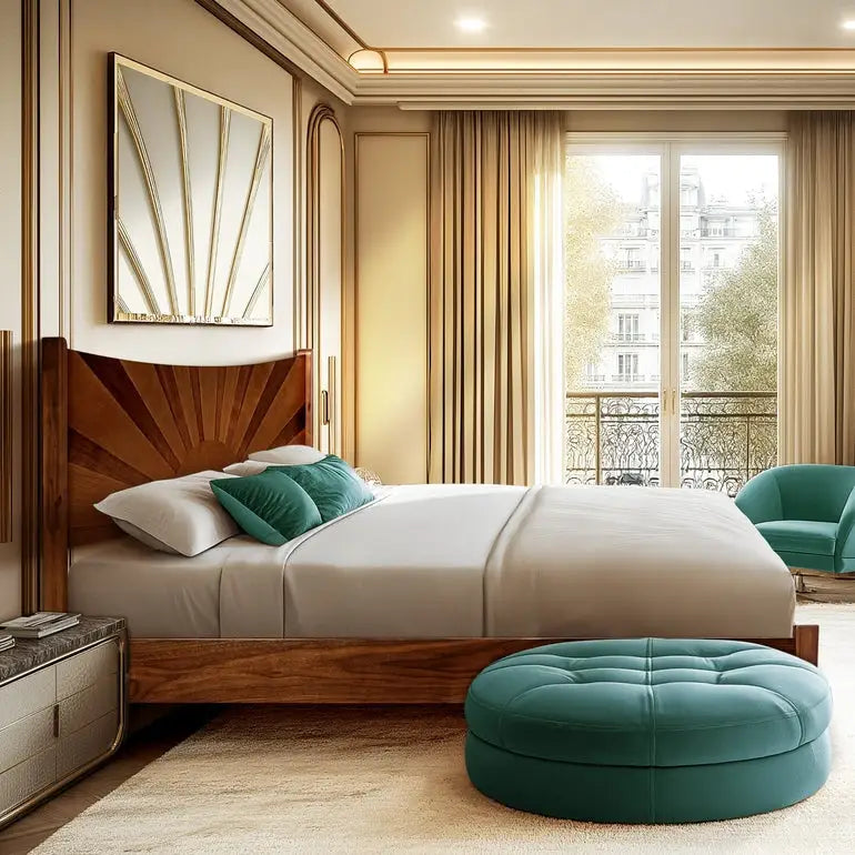 Platform Bed Frame with Headboard for Ultimate Bedroom Style - Megsu