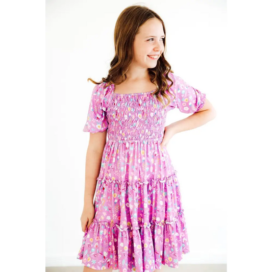 Playful Posy Smocked Ruffle Dress - Mila & Rose ®