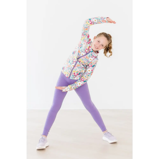 Playful Purple Active Legging - Mila & Rose ®