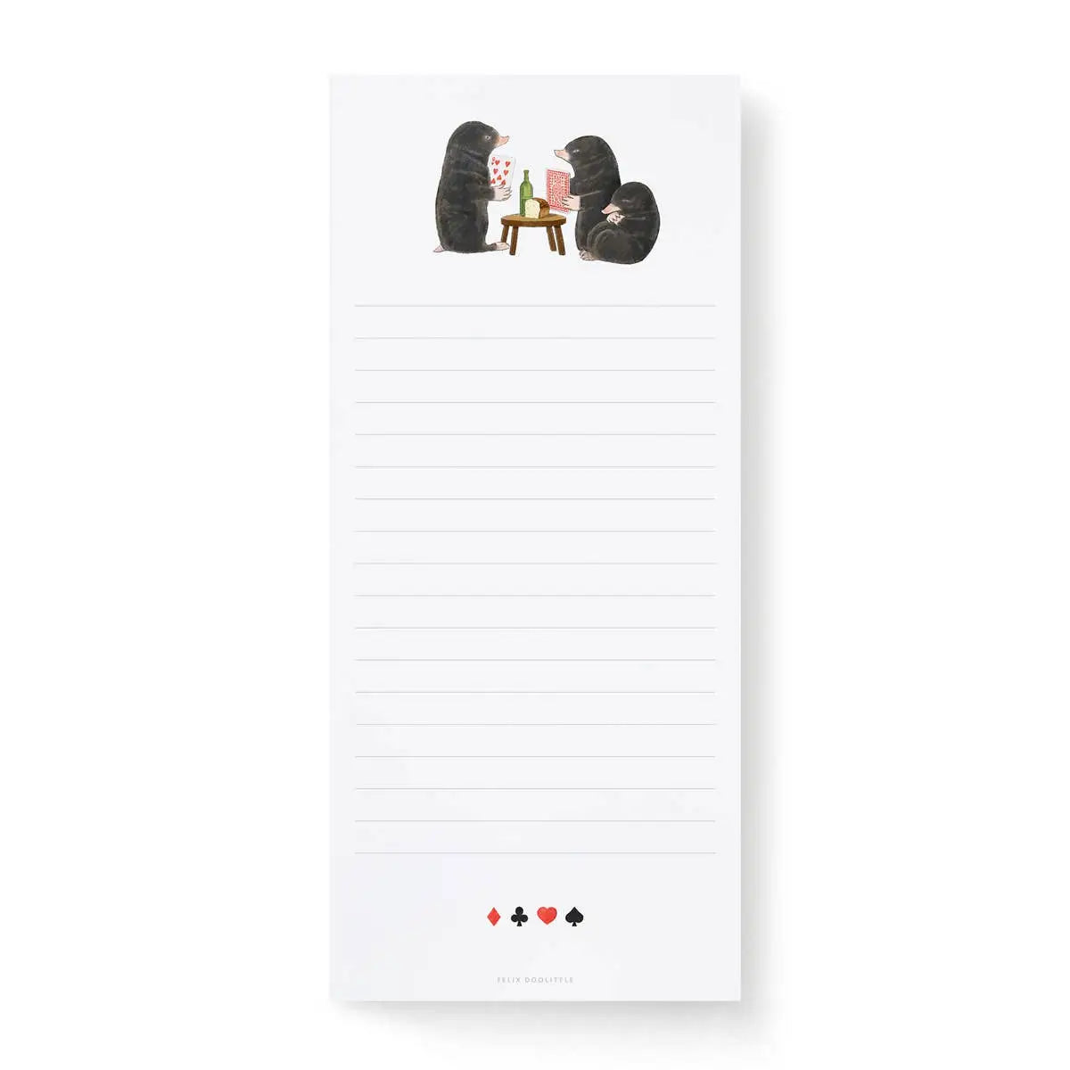 Notepad or Score Pad - Playing Cards - Felix Doolittle