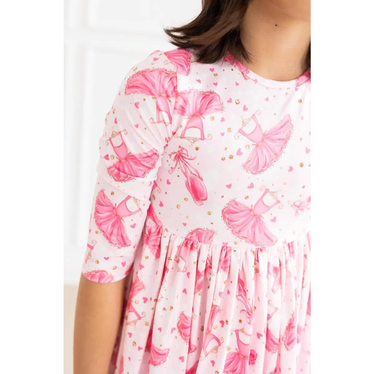 Pocket Twirl Dress - Ballet Ballerina - Pirouette 3/4 Sleeve - 6-12M - Mila & Rose ®